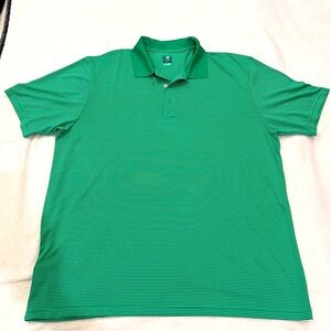 ProTour Green Striped Polo Shirt